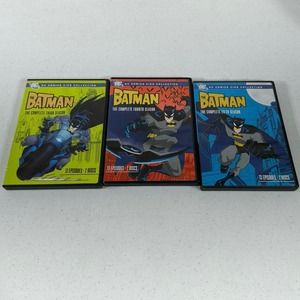 Batman Animated Movie Series DVD Lot DC Comics Kids Collection READ‎